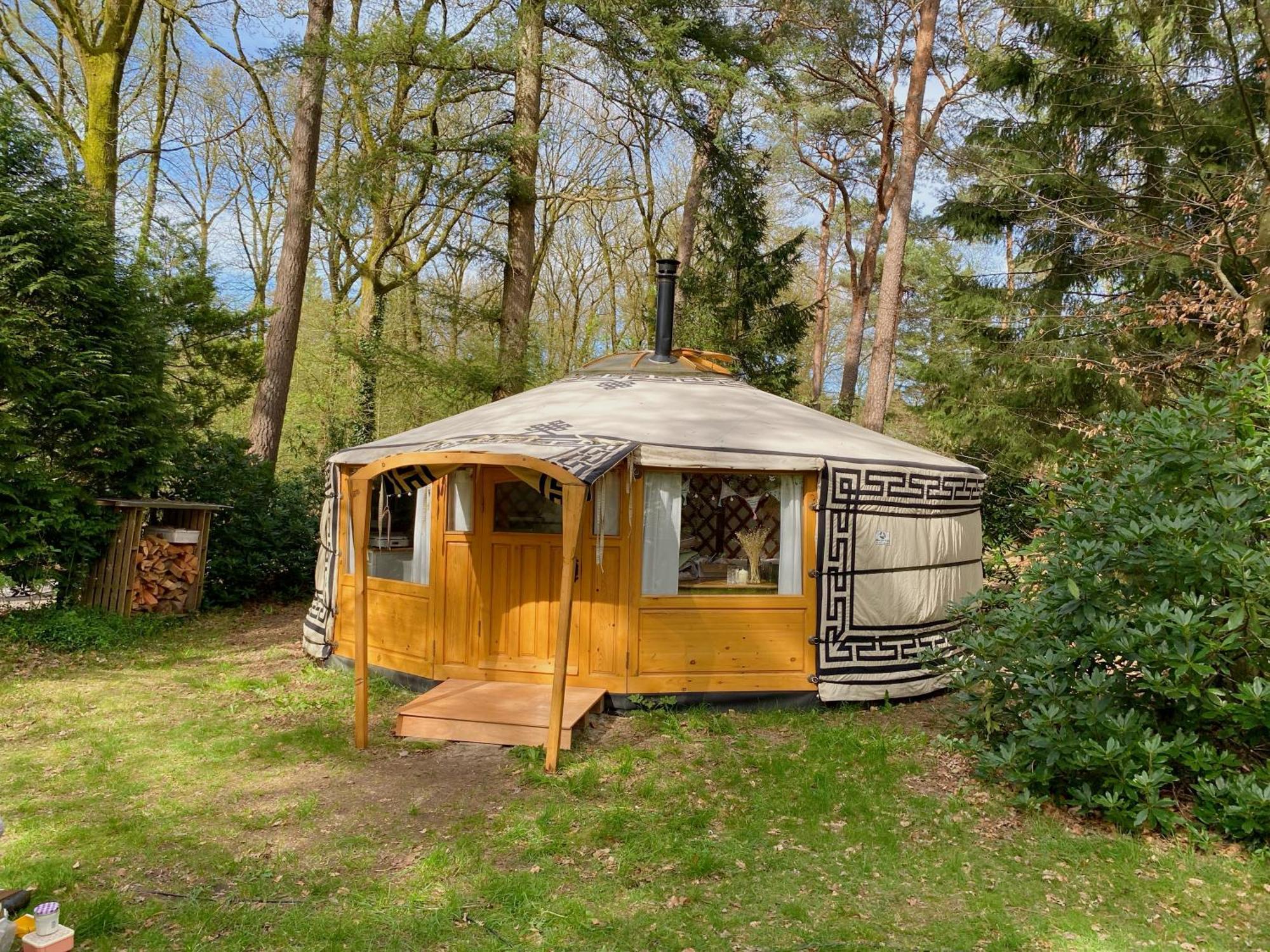Ons Yurt Huisje In Het Bos Hollandsche Rading Esterno foto